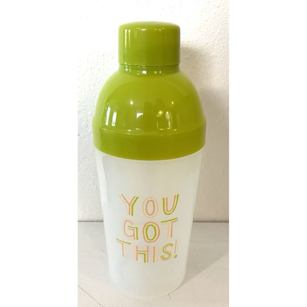 Gartner Studios Drink Mixer/Shaker “You Got This” Green Lid BPA‑Free 2010